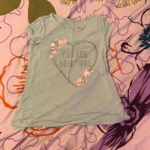 Mint blue graphic gem t shirt